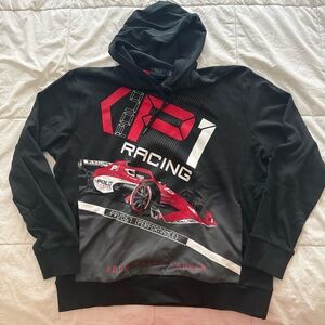 POLO RALPH LAUREN - P1 Racing Interlock Black/Red Hoodie